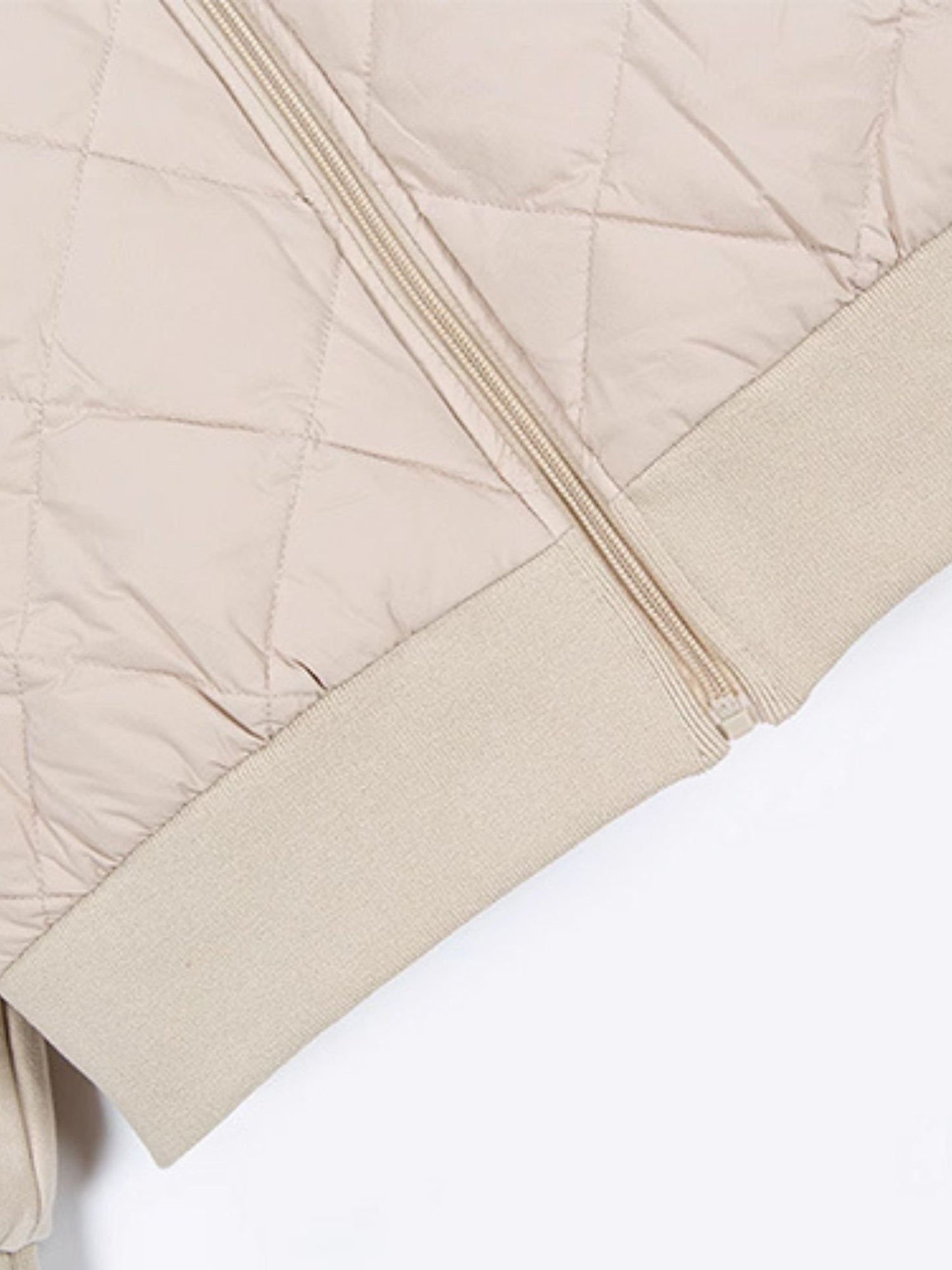 Quilted Down Jacket with Hood