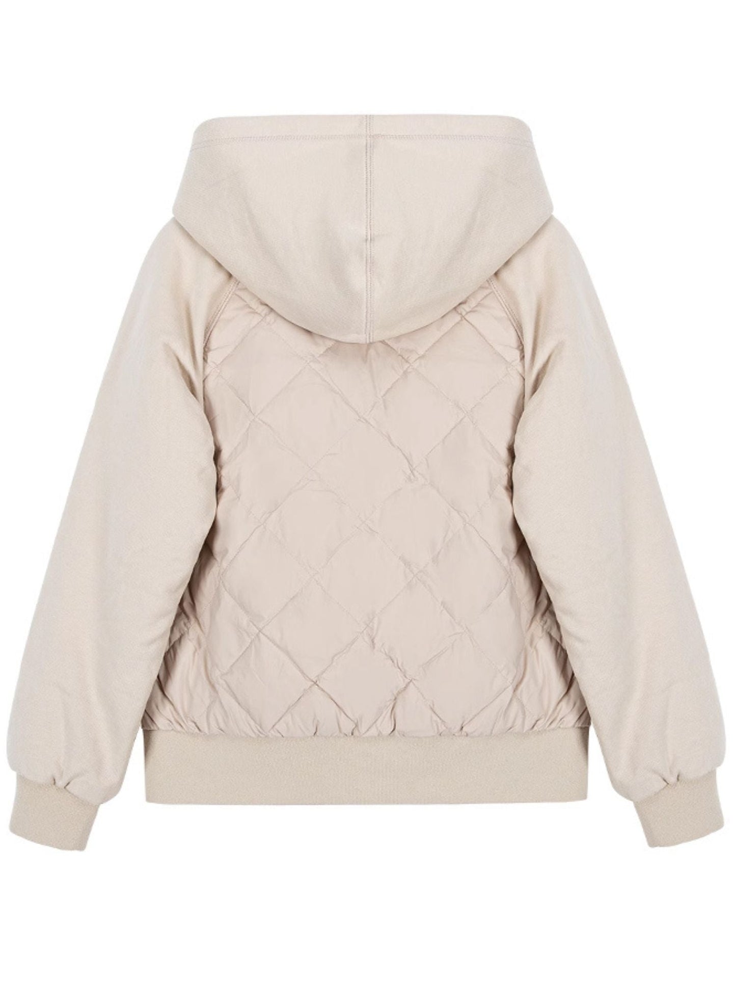 Quilted Down Jacket with Hood