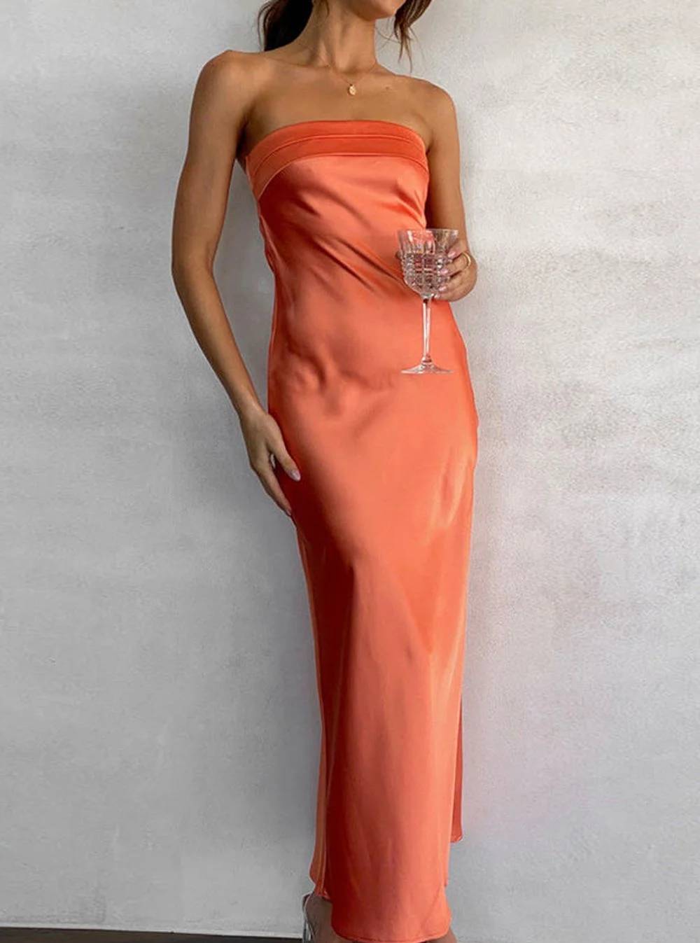 Silvique | Strapless Maxi Dress