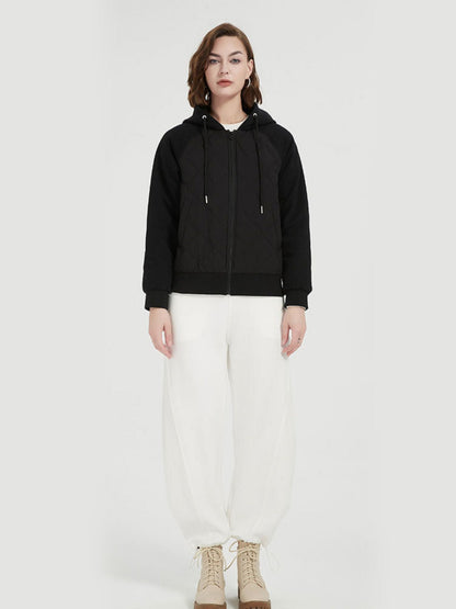 Quilted Down Jacket with Hood