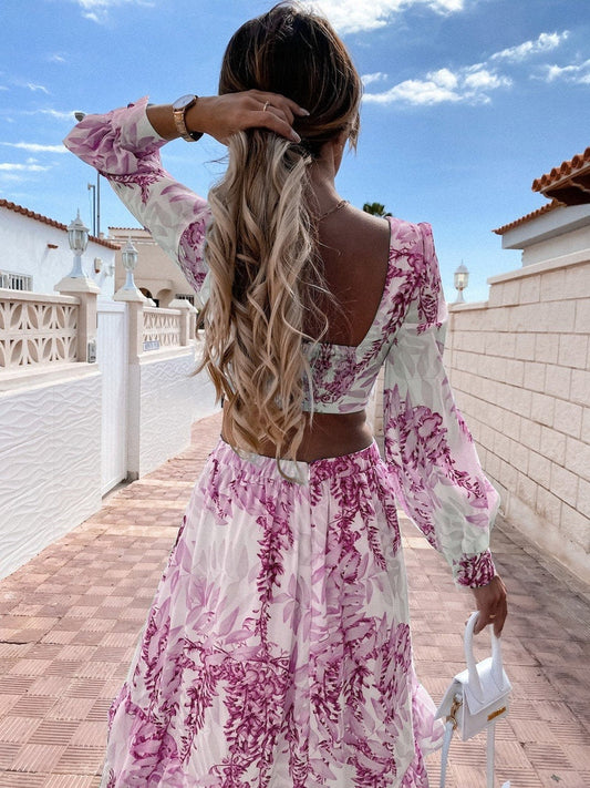 Silvique | Maxi Dress with Stylish Neckline Perfect for Any Occasion