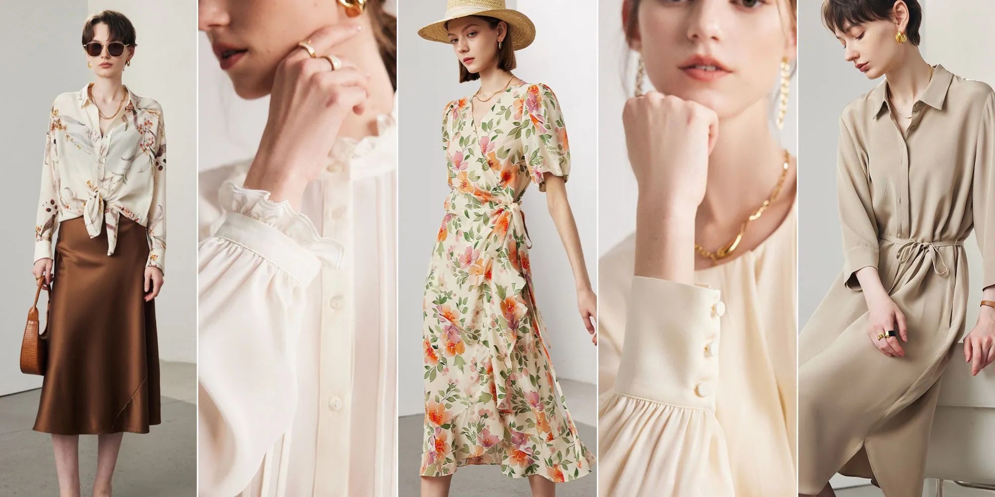 Different women wearing stylish clothing.