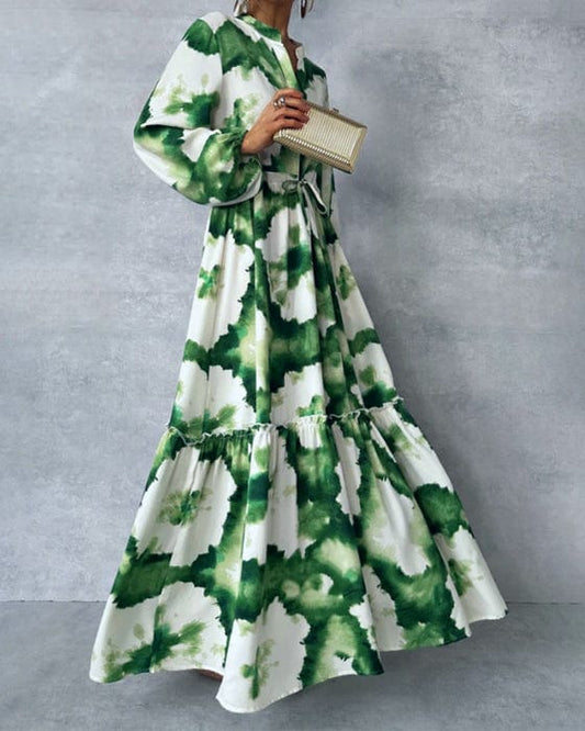 Silvique | Abstract Maxi Dress